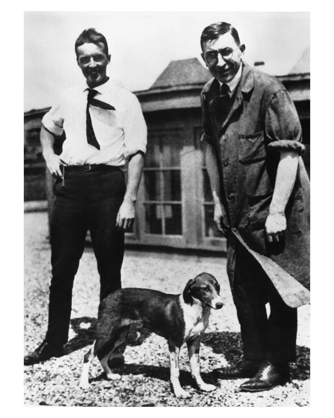 Dr. Frederick Banting and medical student Charles Best