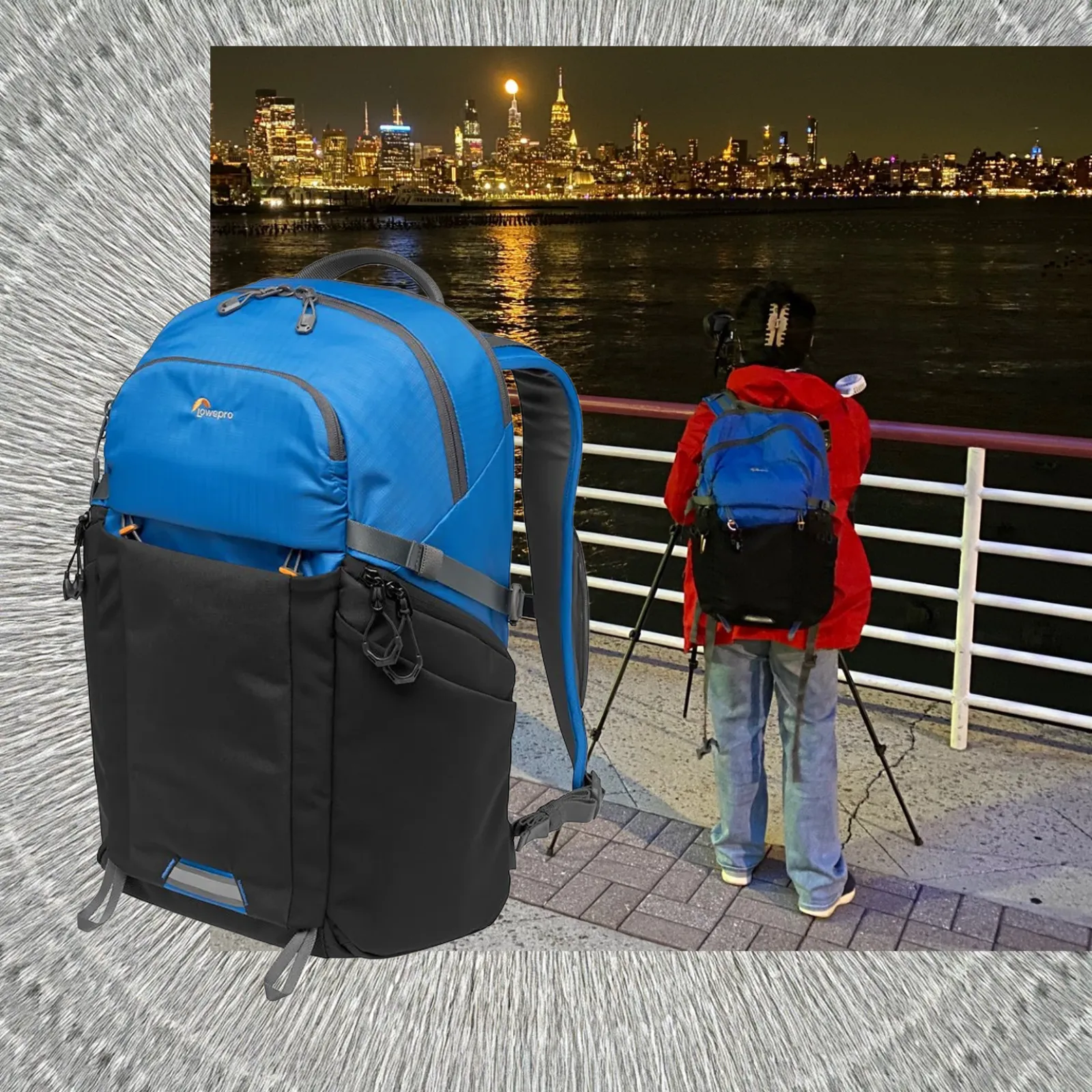 Backpack camera bag Lowepro - Michele Thompson - photo illustration by Tdot Shots